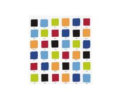 OPPORTUNITY 11K10000010 Rideau de douche Colorama PEVA 180x200 cm Blanc/bleu/rouge/jaune/orange/vert/noir