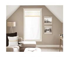 Soleil docre Luxury Brise bise, Voile, Coton, Blanc, 60 x 120 cm