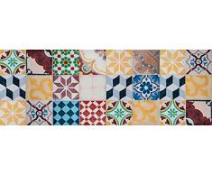 Viniliko Vintage Tiles Tapis en Vinyle Multicolore 50 x 140 cm