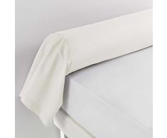 Douceur dIntÃ©rieur Lina Taie de Traversin, Coton, Naturel, 85 x 185 cm