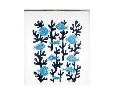 Opportunity 11J0000180 Rideau de Douche Blue Fish Polyester 180 x 200 cm