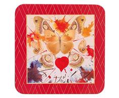 Hallmark Dali Papillon Dessous de Verre, Lot de 4