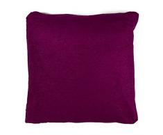 Thedecofactory 440023 Coussin, Viscose, Prune, 40 x 40 x 3 cm