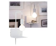 Paulmann 79812 Liseuse Calvani Max. 40 Watts Lampe Blanc Lecture Métal Ãclairage Mural E27
