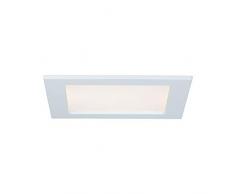 Paulmann 92068 Kit encastrÃ©s Quality Panneau LED, carrÃ©, 1x12W, 2700K, 230V, 165x165 mm, Blanc/Plastique