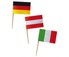 Decor Service Drapeau Picker, Bois/Papier, Multicolore, 6,8Â x 0,2Â cm