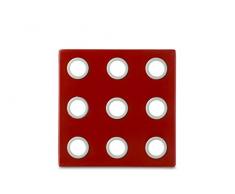 Rosti Mepal Domino Dessous de plat en mélamine et silicone Rouge Luna