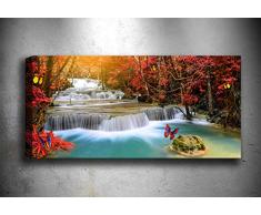 Bonamaison Peinture sur toile, multicolore, 30 x 90 cm - ConÃ§u et fabriquÃ© en Turquie