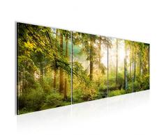 Tableau decoration murale Paysage de la forÃªt 160 x 50 cm - XXL Impression sur Toile Salon Appartment 4 Parties - prÃªt Ã accrocher - 608346b