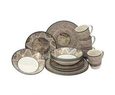 Creatable, 21131, sÃ©rie AFRICA, set vaisselle, service combinÃ© 16 piÃ¨ces