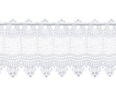 Plauener Spitze by Modespitze 69348_28_w Rideau de Douche Court 100% Polyester Blanc 28 cm
