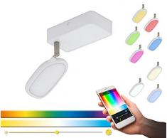 EGLO 97691 Spot, Plastique, 5 W, Weiss