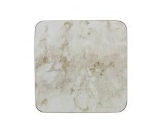 Creative Tops Wine Premium Lot de 6 sets de table avec dos en liÃ¨ge, gris/blanc, Coasters