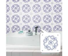 Your Design Vintage Fleurs Stickers pour carrelage, Mat - 16 pièces, 10 x 10 cm