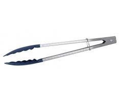 Fackelmann 670426 Pince de cuisine, pince Ã servir de cuisine, pince pour retourner ou servir, Plastique, acier inoxydable, Bleu, 23,5 x 3,3 x 4 cm