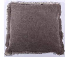 La Finesse - Housse de Coussin carrÃ©e dÃ©corative 50 x 50 cm pour la Maison en Coton pour Le Salon, Le canapÃ©, la Chambre Ã Coucher, Tissu colorÃ©, Taille Unique