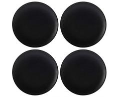 Maxwell Williams Caviar Assiettes latérales, Porcelaine, Noir , 15 cm (Set of 4)