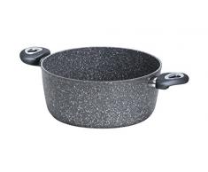 Bialetti - Y0C6C20240 - Petravera Madame - Faitout Â Aluminium - 24 cm - Gris