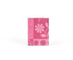 Henzo Album Photo 36Â Pages Motif Festival de Fleurs, Plastique, Rot, 16.5 x 12.5 x 1.2 cm