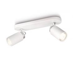 Philips Ecomoods Réglette Spots sur Rails & Câbles 2 x 10 W 230 V Blanc