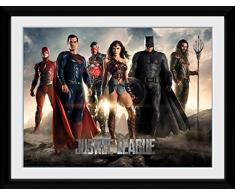 GB Eye Justice League Personnages Poster EncadrÃ©, diffÃ©rents, 30Â x 40Â cm