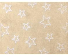 Aratextil Ã©toile Tapis Enfant, Coton, Beige, 120Â x 160Â cm