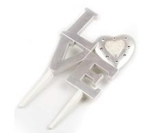 Mopec Y544 Décoration de gâteau décoration de gâteau Love 10 x 9 cm