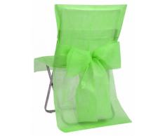 Santex 4324 Housse de Chaise avec Noeud Automatique Vert