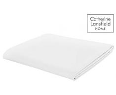 Catherine Lansfield Drap plat Blanc