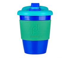 DrinkPod RPC-340/B Tasse à café réutilisable, en plastique sans BPA â OCEAN, BLEU, 340 ML / 12 oz