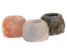 Himalaya Sel Dreams 4041678005177Â Cristal Photophore Kit Rock de Trio, 3Â x Env. 400Â g, Natural Shape