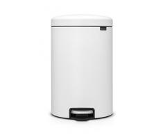 Brabantia Poubelle Ã PÃ©dale NewIcon Sense of luxury,20 litres - Blanc