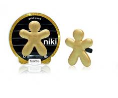 Mr&Mrs Fragrance Diffuseur de Parfum Niki pour Voiture, Plastique doré, 10 x 4 x 10 cm