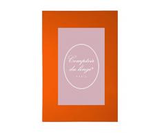 Comptoir du Linge D391827 Drap Plat Uni Coton Orange 275 x 180 cm