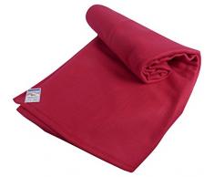 Couverture polaire thermotec 350 grs-infiniment douce - 100% polyester - OURSON - Framboise L5 - 240 x 260