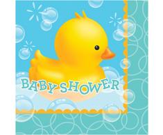 Creative Conversion 16Â Fils 2Â Plis bÃ©bÃ© Douche Bain moussant Serviettes en Papier, Bleu/Jaune