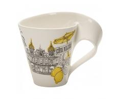 Villeroy & Boch Cities of the World Tasse à café Côte dAzur, 300 ml, Porcelaine Premium, Blanc/Multicolore