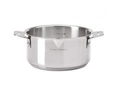 CYRIL LIGNAC 142-003 - Casserole - En Inox - Compatible tous Feux dont lInduction - 1,8 Litre - 20 cm