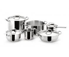 Ménagère Complète Lagostina Maia - 24 Pièces En Acier Inoxydable 18/10 Pour 6 Personnes - Fourchettes, Cuillères, Couteaux Steak, Cuillères à Café - Lave-vaisselle Safe