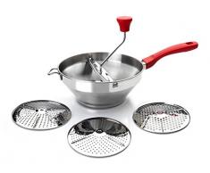 Ibili 742420 Presse purée avec 3 Disques Inox Inox 20 cm