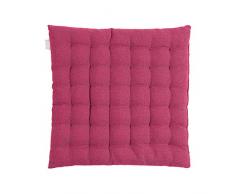 Linum Pepper Galette de Siege, Coton, Framboise, 40 x 40 cm