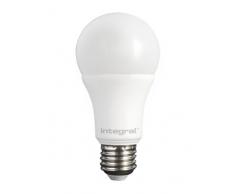 Integral LED ILA60E27O10D27KBIWA 80-14-55 Ampoule LED E27 Classic Globe 10,5 W 2700 K 806 lm Dimmable Plastique/Polycarbonate/Nickel Brossé Blanc Chaud 12 x 6 cm