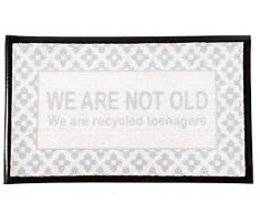 La Finesse Paillasson Nylon/PVC Noir/Gris, One