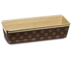 Guardini, Monouso, 3 moules Ã cake jetables, 23 x 7 cm, papier cuisson, Couleur beige