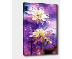 Bonamaison Peinture sur toile, multicolore, 70 x 100 cm - ConÃ§u et fabriquÃ© en Turquie