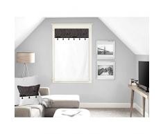 Soleil docre Oasis Brise bise, Voile, Coton, Noir, 60 x 90 cm