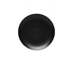 DEGRENNE - Modulo Nature Pierre de Lave Lot de 6 assiettes plate ronde 28 cm