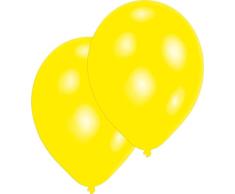 Amscan Lot de 10 Ballons de baudruche Jaune 27,5cm