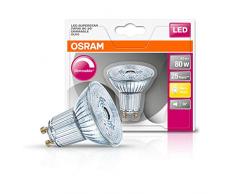 Osram LED SUPERSTAR PAR16 / Spot LED, Culot GU10, Dimmable, 8 W Equivalent 80W, 220-240V, Angle : 36Â°, Blanc Chaud 2700K, Lot de 1 piÃ¨ce