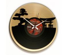 DISCOCLOCK DiscoClock Horloge Vinyle Sunset, Or